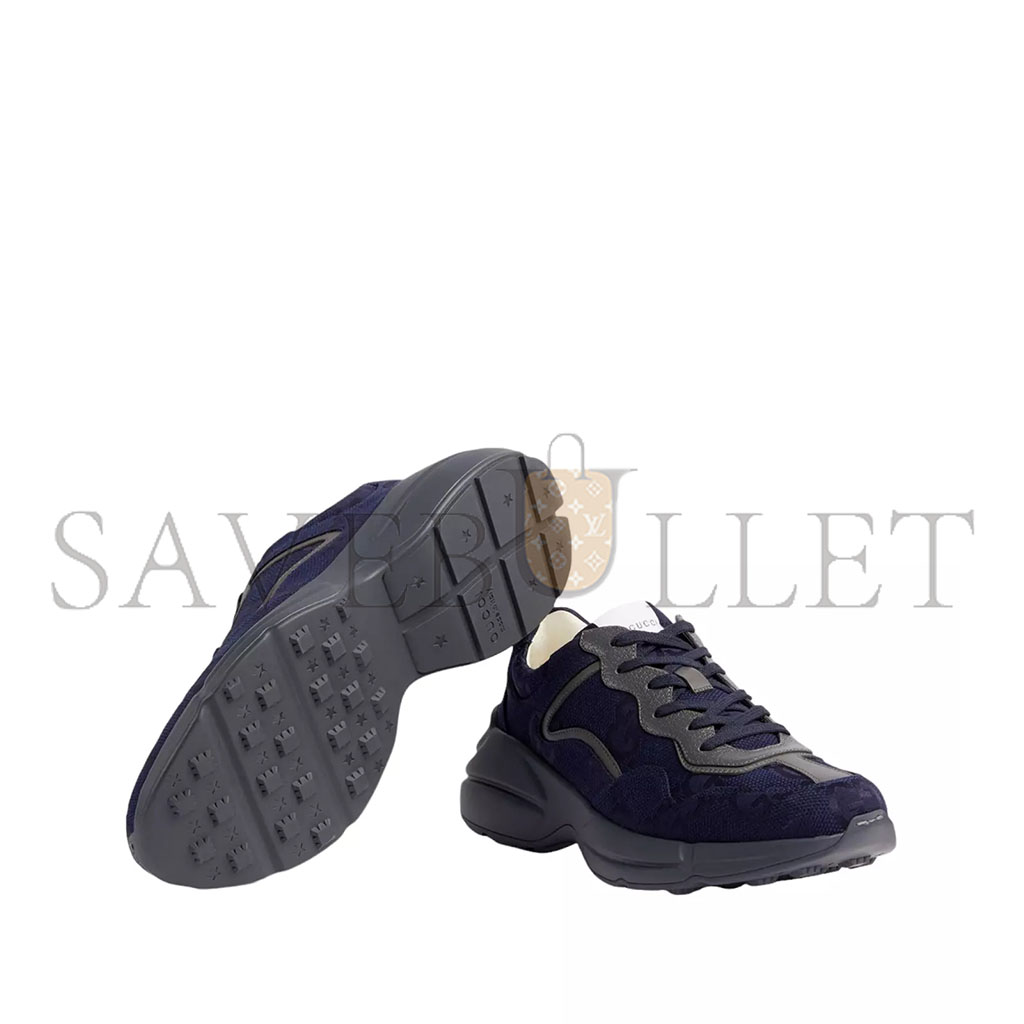 GU*CI MEN'S GU*CI MAXI GG SUPREME CANV*A(S RHYTON SNEAKERS 725932